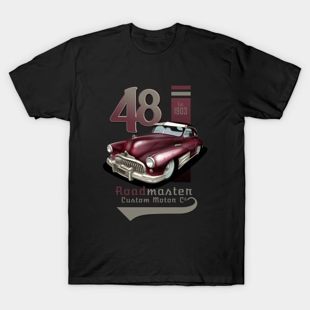 Buick 48 Roadmaster T-Shirt by hardtbonez